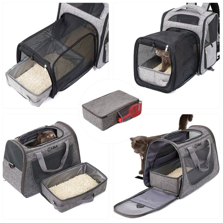 35x45cm Foldable Oxford Cloth Portable Cat Litter Box Pet Bag - Wash Litter Tray by PMC Jewellery | Online Shopping South Africa | PMC Jewellery