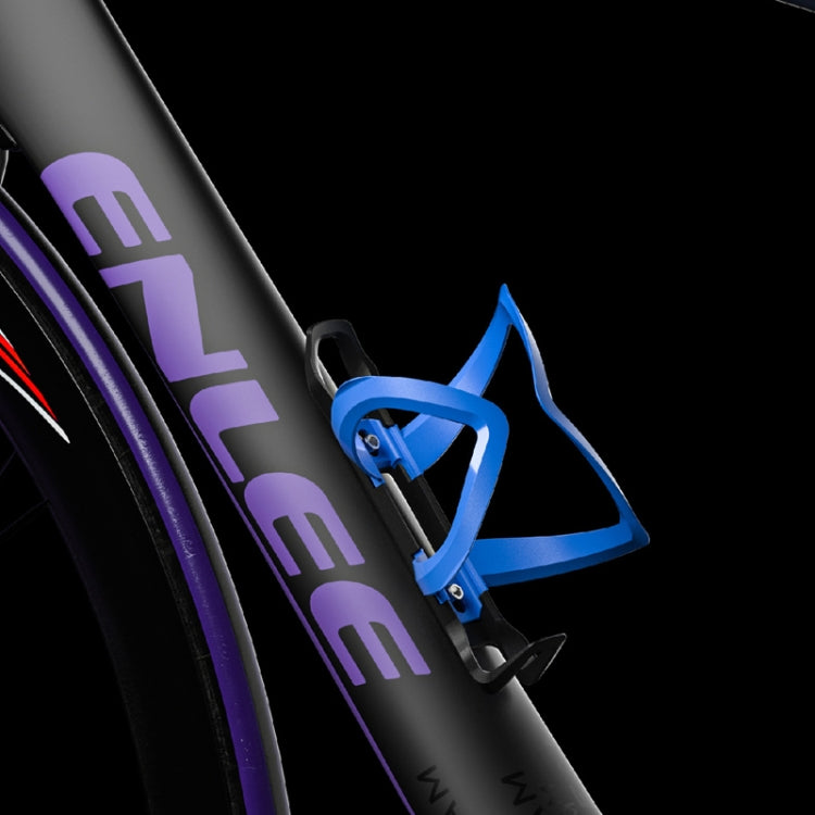 ENLEE R-60 Plastic Bicycle Bottle Cage Road And Mountain Bike Cylinder Holder Cycling Accessories(Black) - Holders by ENLEE | Online Shopping South Africa | PMC TechLife | Buy Now Pay Later Mobicred