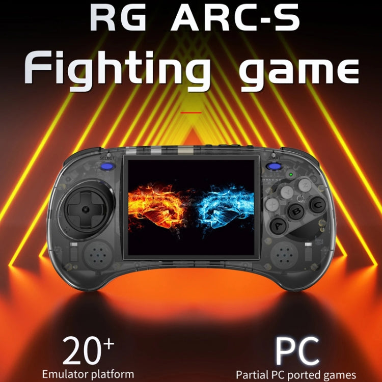 ANBERNIC RG ARC-S Handheld Game Console 4-Inch IPS Screen Linux System Portable Video Arcade 128G(Transparent Black) - free shipping - PMC Jewellery - Order now!