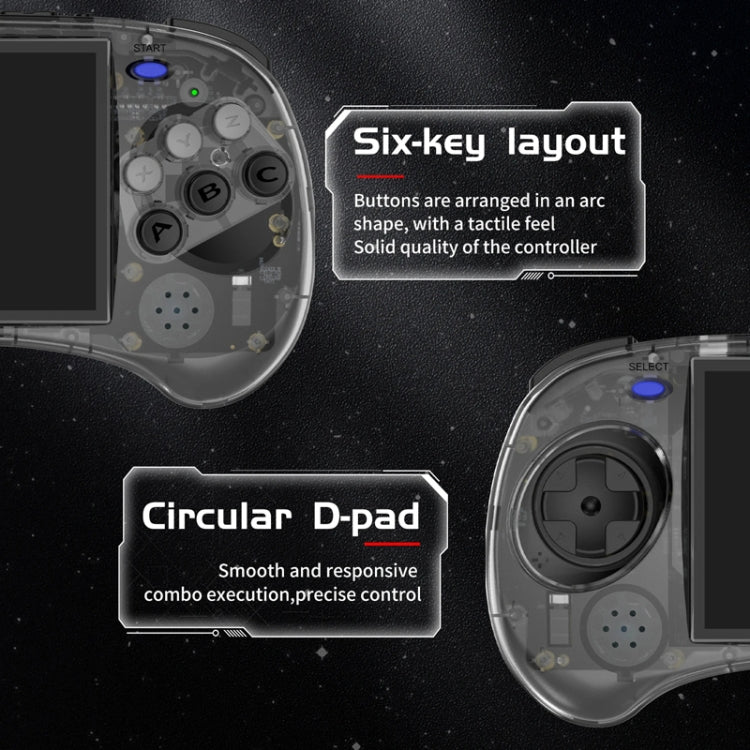 ANBERNIC RG ARC-S Handheld Game Console 4-Inch IPS Screen Linux System Portable Video Arcade 128G(Transparent Black) - free shipping - PMC Jewellery - Order now!