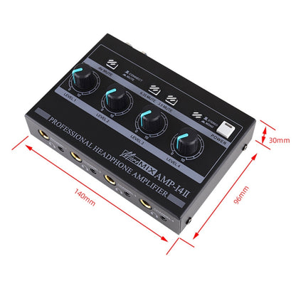 Mini HIFI 8-channel Monitoring Portable Headphone Amplifier Distributor(US Plug) -  by PMC Jewellery | Online Shopping South Africa | PMC Jewellery | Buy Now Pay Later Mobicred