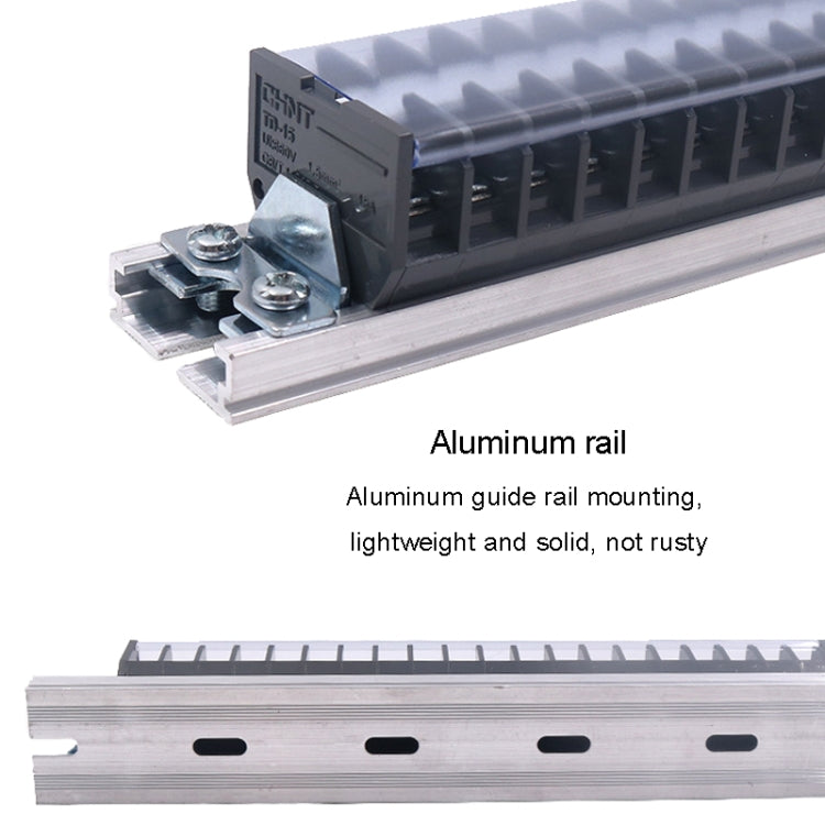 CHINT TD-2015 Terminal Block Rail Type Wiring Block Paralleling Wires Wire Connector - Booster Cable & Clip by CHNT | Online Shopping South Africa | PMC Jewellery | Buy Now Pay Later Mobicred