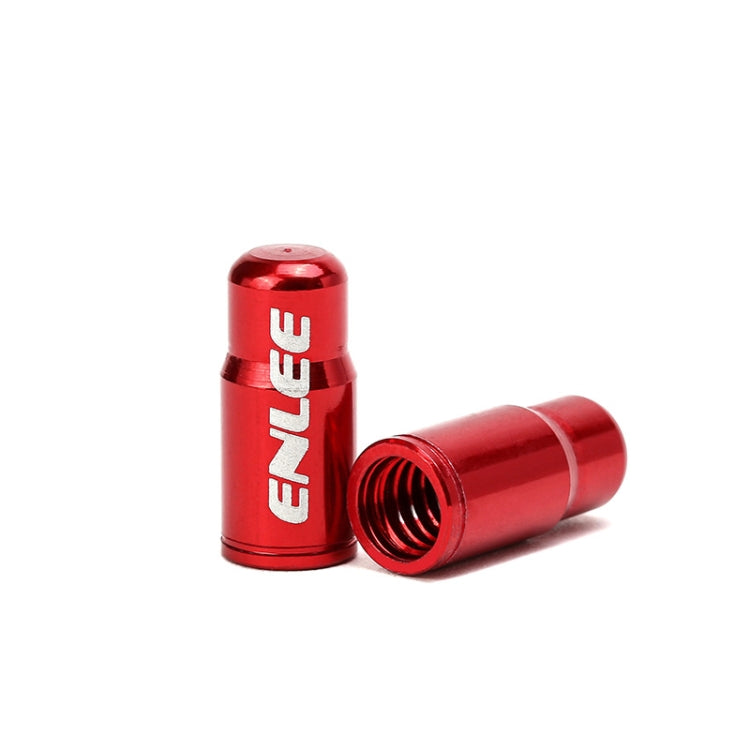 ENLEE E-FZ1004 2pcs /Set Bicycle French Valve Caps Aluminum Alloy Dust Cap For Tire Valve Caps(Red) - Tire Valve Caps by ENLEE | Online Shopping South Africa | PMc TechLife | Buy Now Pay Later Mobicred