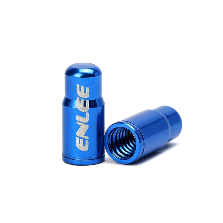ENLEE E-FZ1004 2pcs /Set Bicycle French Valve Caps Aluminum Alloy Dust Cap For Tire Valve Caps(Blue) - Tire Valve Caps by ENLEE | Online Shopping South Africa | PMC TechLife