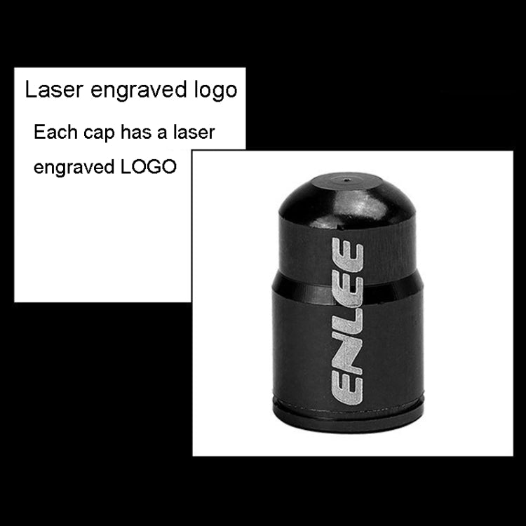 ENLEE E-FZ1004 2pcs /Set Bicycle French Valve Caps Aluminum Alloy Dust Cap For Tire Valve Caps(Red) - Tire Valve Caps by ENLEE | Online Shopping South Africa | PMc TechLife | Buy Now Pay Later Mobicred