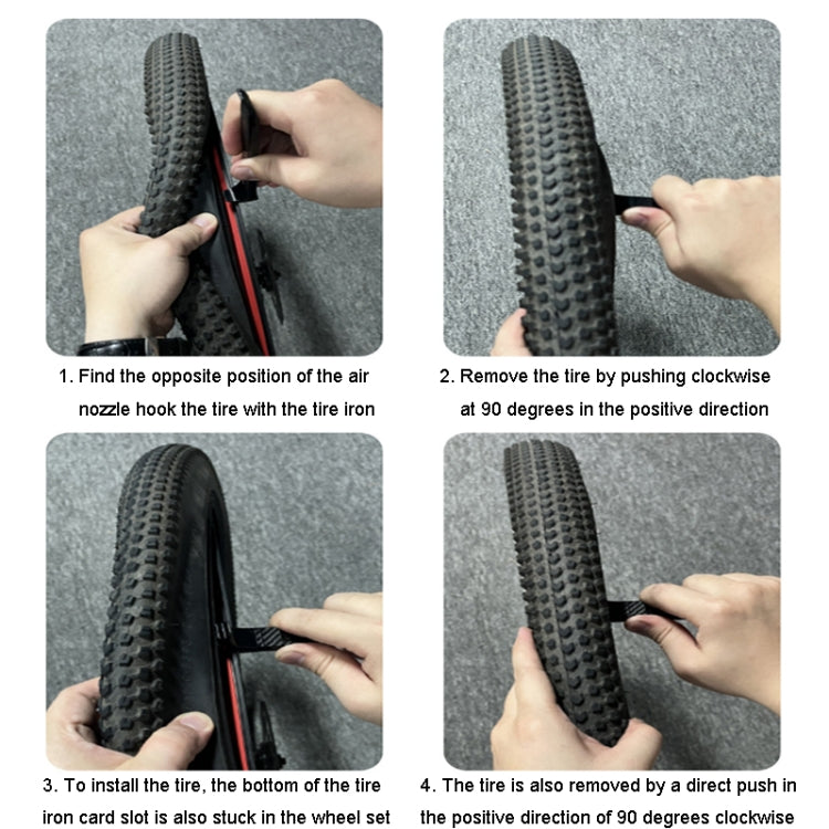 ENLEE Q-10 Bicycle Mountain Bike Tire Repair Pry Bar Disassembly And Maintenance Tool Accessories(Dark Black) - Maintenance tools by ENLEE | Online Shopping South Africa | PMc TechLife | Buy Now Pay Later Mobicred