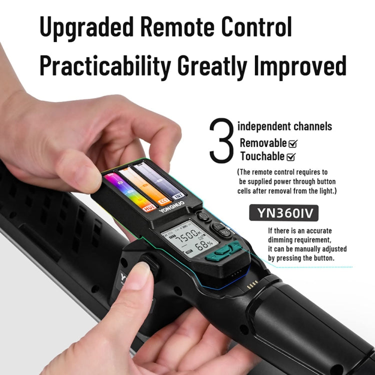 YONGNUO YN360IV 480 LEDs RGB APP Controlled Photography Fill Light, Spec: Standard+NP-F750 - free shipping - PMC TechLife - Order now!