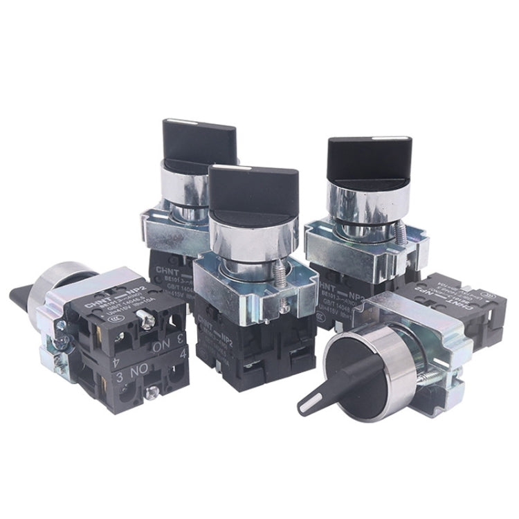 CHINT NP2-BD25 2 Gear Self-locking 1NO+1NC Power Transfer Switch Short Handle Master Knob 22mm - Car Switches by CHINT | Online Shopping South Africa | PMC TechLife | Buy Now Pay Later Mobicred