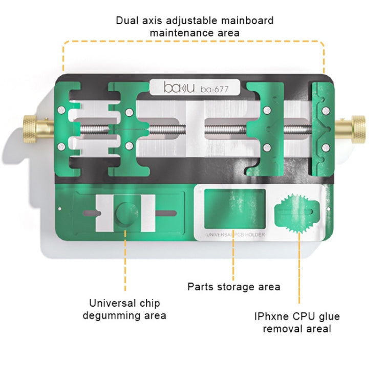 Baku BA-677 Mobile Phone Mainboard PCB Chip Fixation Fixture Repair Tool - Repair Fixture by Baku | Online Shopping South Africa | PMC Jewellery | Buy Now Pay Later Mobicred