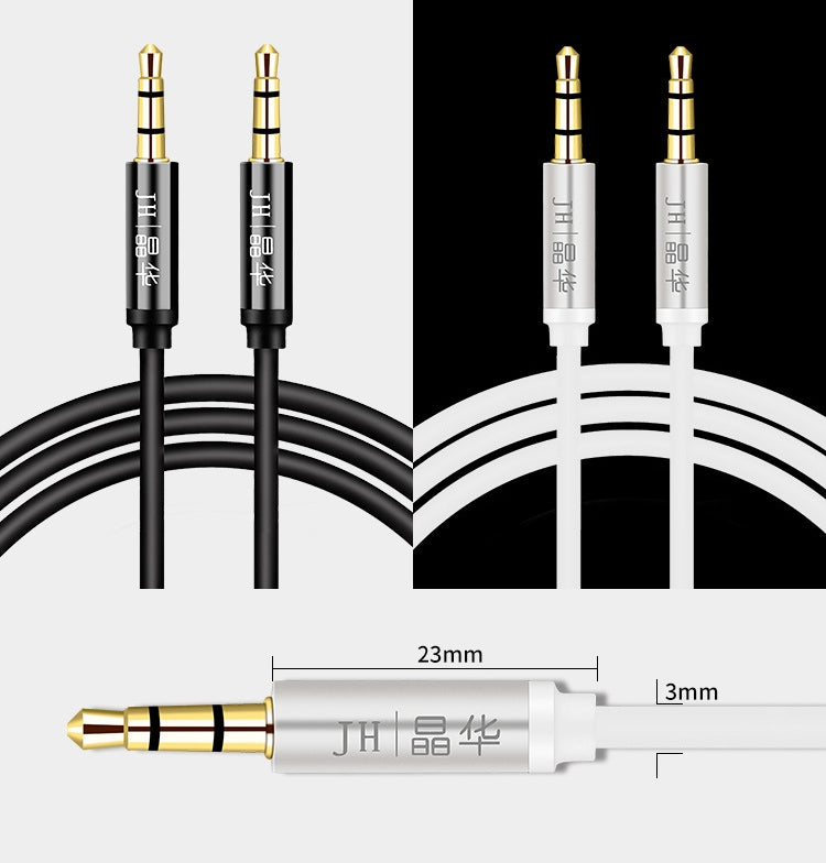 JINGHUA Audio Cable 3.5mm Male To Male AUX Audio Adapter Cable, Size: 1.2m(4 Knots Black) - Video & Audio Cable by JINGHUA | Online Shopping South Africa | PMC Jewellery | Buy Now Pay Later Mobicred