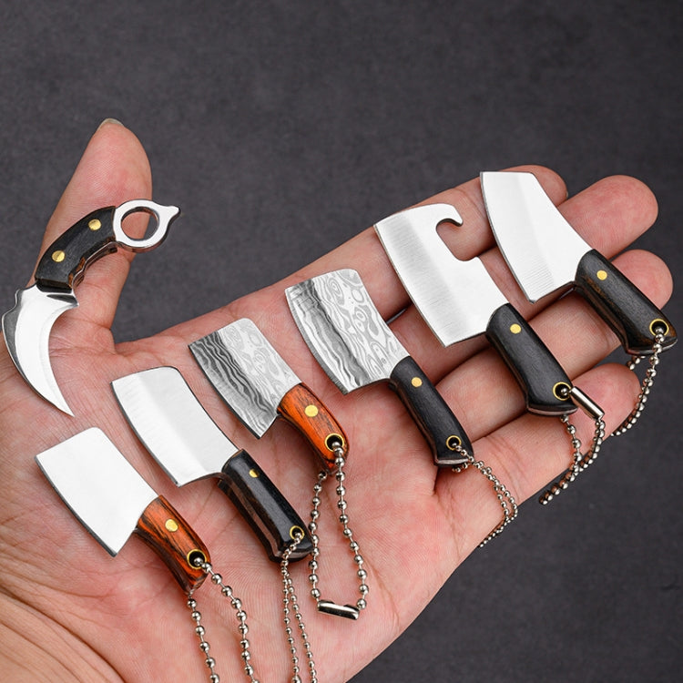 Mini Knife Keychain Portable Removal Express Pendant Accessory With Holster, Model: Kitchen Knife Sanding - Burin &Cutting Knife by PMC Jewellery | Online Shopping South Africa | PMC Jewellery