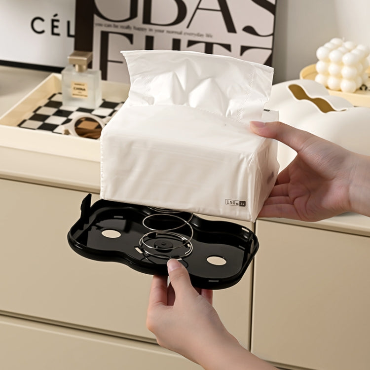 Cloud Tissue Box Tabletop Cream Style Wall Hanging Plastic Napkins Holder(White) - Storage Boxes by PMc TechLife | Online Shopping South Africa | PMc TechLife | Buy Now Pay Later Mobicred