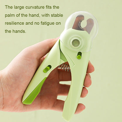 LED Pet Nail Clippers Dog and Cat Nail Clippers with Nail Polisher(Green) - Fingernail Trimmers by PMC Jewellery | Online Shopping South Africa | PMC Jewellery