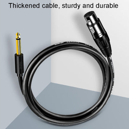 JINGHUA 6.5 Male To Female XLR Audio Cable 6.35 Three Core Balanced Microphone Mixer, Size: 10m(Black) - Microphone Audio Cable & Connector by JINGHUA | Online Shopping South Africa | PMC Jewellery | Buy Now Pay Later Mobicred