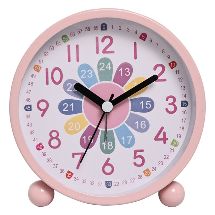 Children Educational Alarm Clock Desktop Mute Small Clock With Night Light, Style: Pink B - Novelty Clock by PMC Jewellery | Online Shopping South Africa | PMC Jewellery | Buy Now Pay Later Mobicred