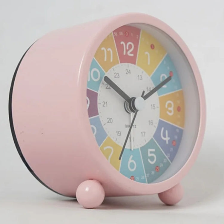 Children Educational Alarm Clock Desktop Mute Small Clock With Night Light, Style: White B - Novelty Clock by PMC Jewellery | Online Shopping South Africa | PMC Jewellery | Buy Now Pay Later Mobicred