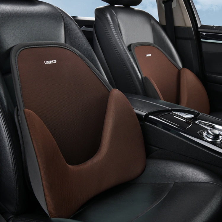LINXICP 3 In 1 Car Seat Lumbar Cushion Summer Special Memory Foam Breathable Car Back Pad(Gray) - Seat Accessories by LINXICP | Online Shopping South Africa | PMC TechLife | Buy Now Pay Later Mobicred