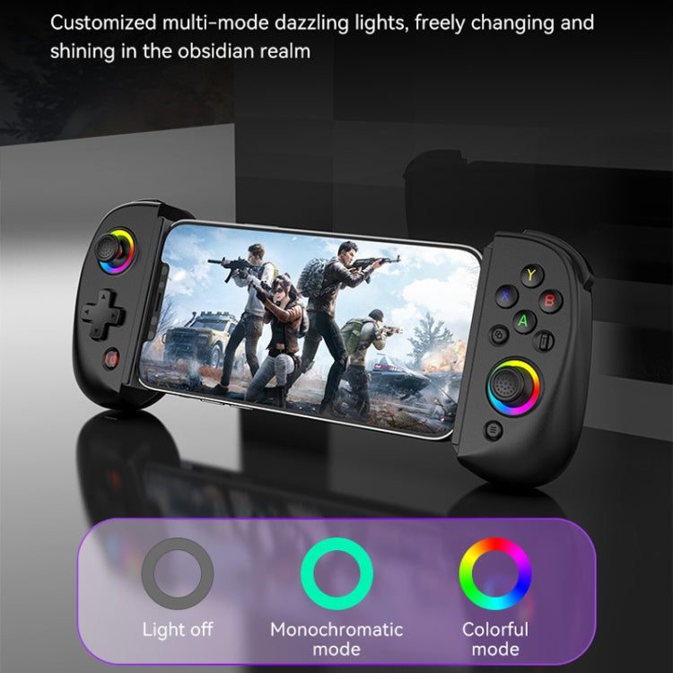 D8 Mobile Phone Stretch Band Light Gamepad Dual Hall Wireless Bluetooth Somatic Vibration Grip for PC / Android / IOS / Tablet / PS3 / PS4 / Switch, Color: Black - Gamepads by PMC TechLife | Online Shopping South Africa | PMC TechLife | Buy Now Pay Later Mobicred