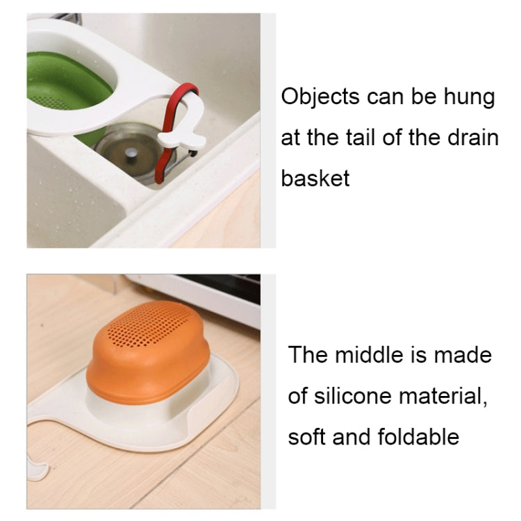 Multifunctional Whale-shaped Foldable Kitchen Fruit and Vegetable Draining Basket(Yellow Blue) - Filters by PMC TechLife | Online Shopping South Africa | PMC TechLife | Buy Now Pay Later Mobicred