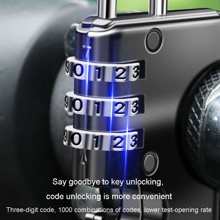 Motorcycle Helmet Anti-Theft Lock Fixed Helmet Combination Padlock, Color: Silver - Theft Protection by PMC TechLife | Online Shopping South Africa | PMC TechLife