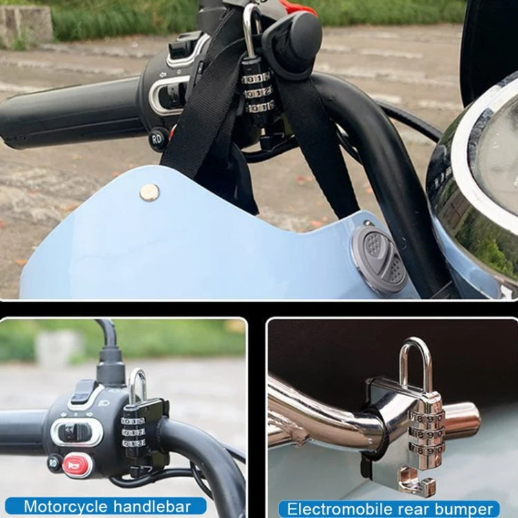 Motorcycle Helmet Anti-Theft Lock Fixed Helmet Combination Padlock, Color: Silver - Theft Protection by PMC Jewellery | Online Shopping South Africa | PMC Jewellery