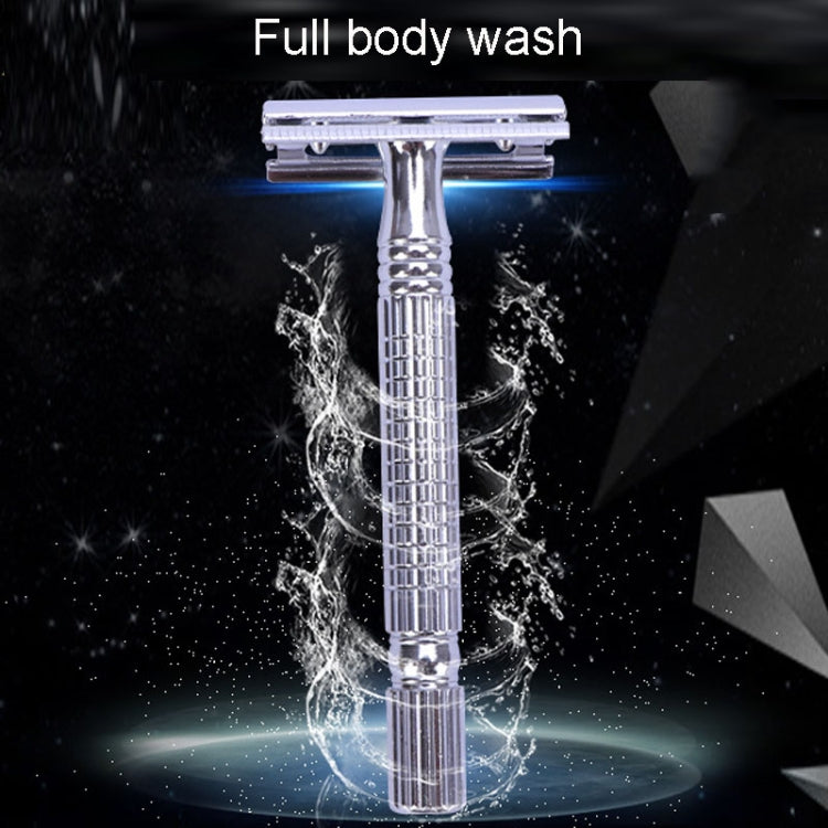 Junjie Shaving And Beard Razor Stand Old Style Double Sided Manual Shaver - Manual Razor by Junjie | Online Shopping South Africa | PMC TechLife | Buy Now Pay Later Mobicred