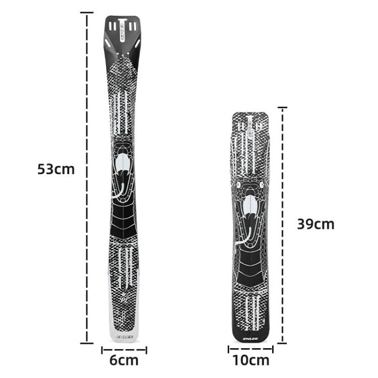 ENLEE E-641316 6pcs /Set Bicycle Extended Front And Rear Mudguards Road Bike Quick Detachable Fenders, Style: Five-Star Model - free shipping - PMc TechLife - Order now!