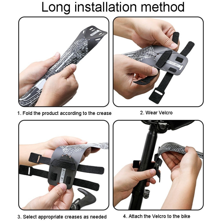 ENLEE E-641316 6pcs /Set Bicycle Extended Front And Rear Mudguards Road Bike Quick Detachable Fenders, Style: Diamond Model - free shipping - PMc TechLife - Order now!