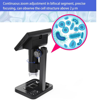 HD Electronic Digital Microscope 5 Inch Screen Touch Key 8000X Biological Cell Electronic Magnifying Glass - Digital Microscope by PMC Jewellery | Online Shopping South Africa | PMC Jewellery | Buy Now Pay Later Mobicred