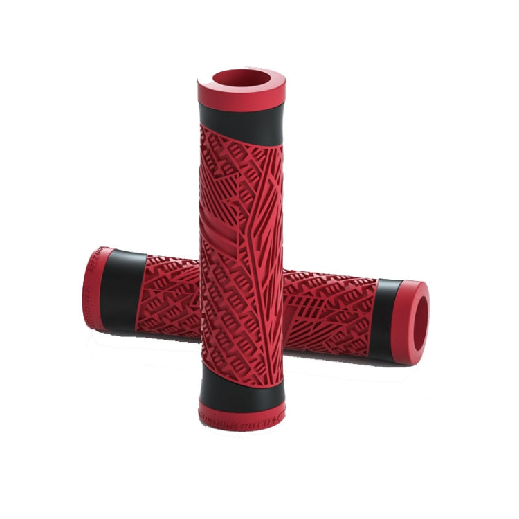 ENLEE E-235151 1pair Silicone Bicycle Covers Mountain Bike Cycling Grips With Handlebar Blocking(Red) - Bicycle Grips by ENLEE | Online Shopping South Africa | PMc TechLife | Buy Now Pay Later Mobicred