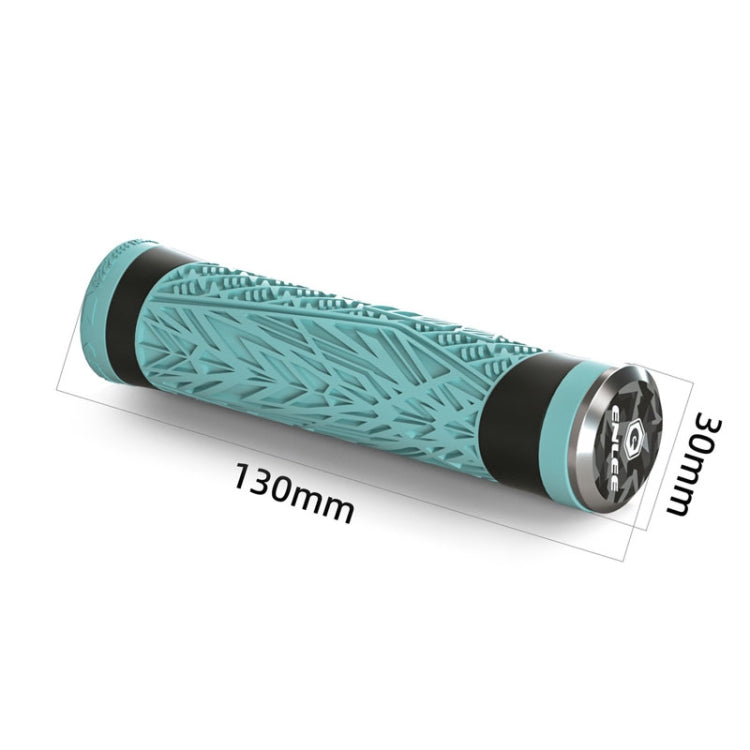 ENLEE E-235151 1pair Silicone Bicycle Covers Mountain Bike Cycling Grips With Handlebar Blocking(Light Green) - Bicycle Grips by ENLEE | Online Shopping South Africa | PMc TechLife | Buy Now Pay Later Mobicred