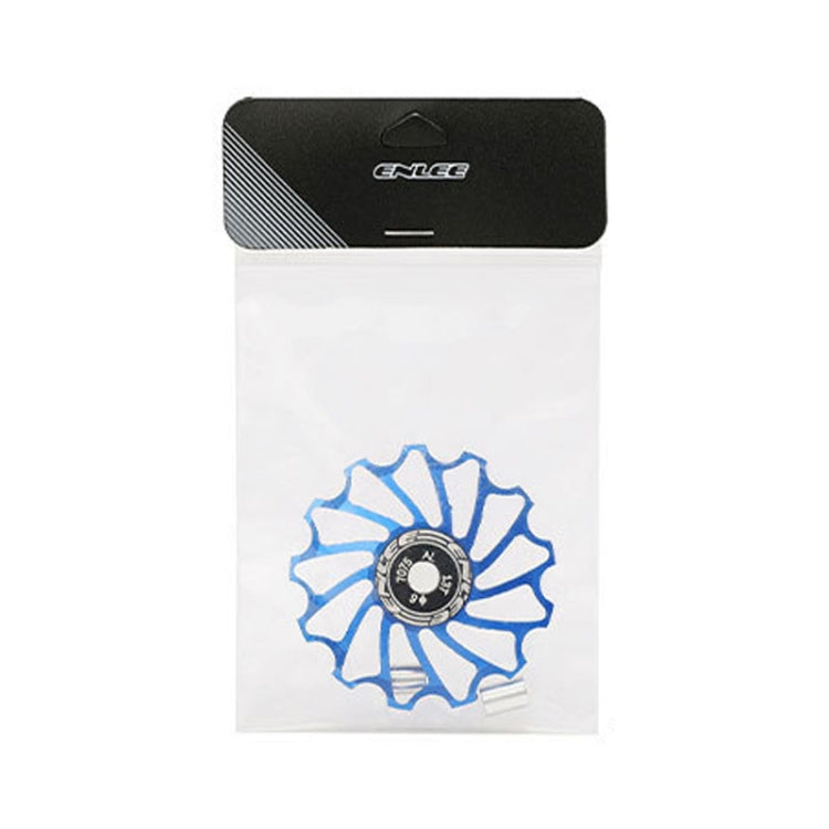ENLEE Mountain Bicycle Rear Derailleur Guide Wheel Ceramic Bearing Tension Pulley, Size: 13T(Black) - Guide wheels by ENLEE | Online Shopping South Africa | PMc TechLife | Buy Now Pay Later Mobicred