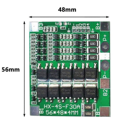 4 S 14.8V / 12.8V 30A Lithium Battery Protective Plate With Equalizer Lithium Iron Phosphate Battery Protection Board(3.2V LiFePO4) - Sensor Module by PMC Jewellery | Online Shopping South Africa | PMC Jewellery