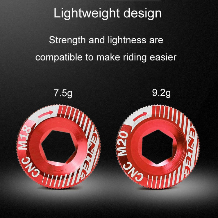 ENLEE M20 Aluminum Crank Cover For Bicycle Discs For IXF Crank Accessories(Red) - Others by ENLEE | Online Shopping South Africa | PMC TechLife | Buy Now Pay Later Mobicred