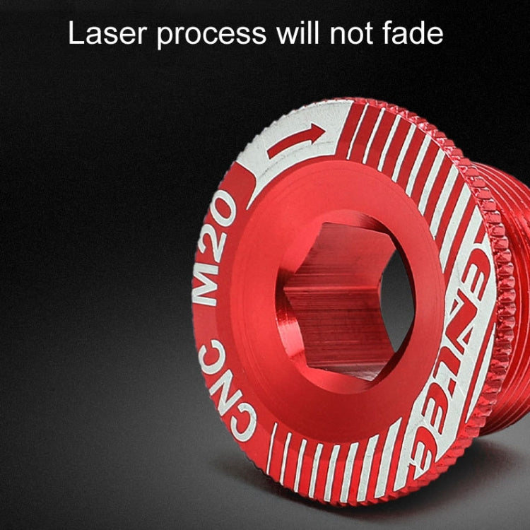 ENLEE M20 Aluminum Crank Cover For Bicycle Discs For IXF Crank Accessories(Red) - Others by ENLEE | Online Shopping South Africa | PMC TechLife | Buy Now Pay Later Mobicred