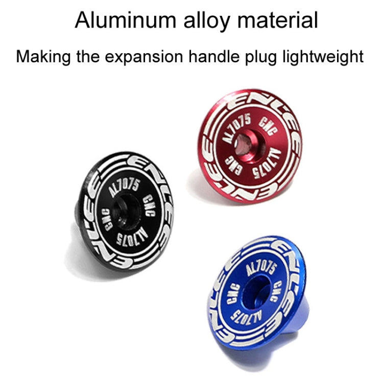 ENLEE BD40 1pair Mountain Bike Aluminum Expandable Handlebar Plugs Bicycle Grip Blocker Accessories(Black) - Bicycle Grips by ENLEE | Online Shopping South Africa | PMc TechLife | Buy Now Pay Later Mobicred