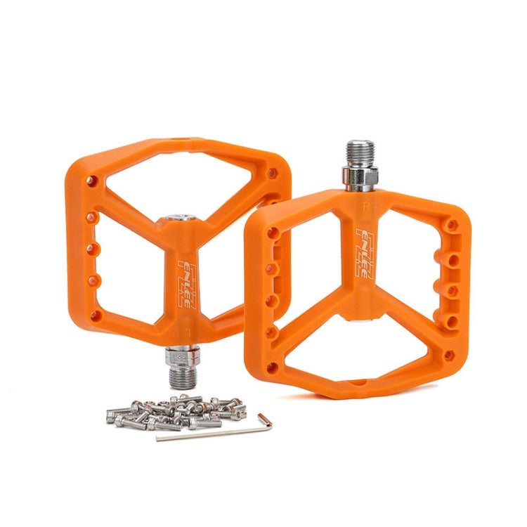ENLEE F228 1pair Bicycle Nylon Pedals Mountain Bike Widened Riding Footrests(Orange) - free shipping - PMc TechLife - Order now!
