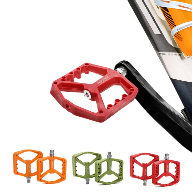 ENLEE F228 1pair Bicycle Nylon Pedals Mountain Bike Widened Riding Footrests(Orange) - free shipping - PMc TechLife - Order now!