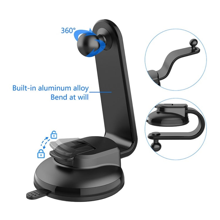 Car Dashboard Suction Cup Double Chuck Mobile Phone Holder(ZP-T1) - Car Holders by PMC Jewellery | Online Shopping South Africa | PMC Jewellery | Buy Now Pay Later Mobicred