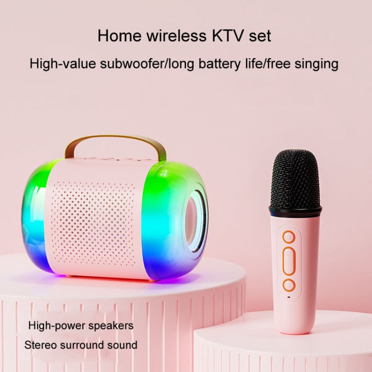 Y5 2 Microphone Portable Bluetooth Speaker Home And Outdoor Wireless Karaoke Audio(White) - Microphone by PMC Jewellery | Online Shopping South Africa | PMC Jewellery | Buy Now Pay Later Mobicred