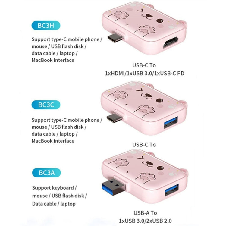 3 In 1 Type-C Docking Station USB Hub For iPad / Phone Docking Station, Port: 3H HDMI+PD+USB3.0  White - USB HUB by PMC Jewellery | Online Shopping South Africa | PMC Jewellery | Buy Now Pay Later Mobicred