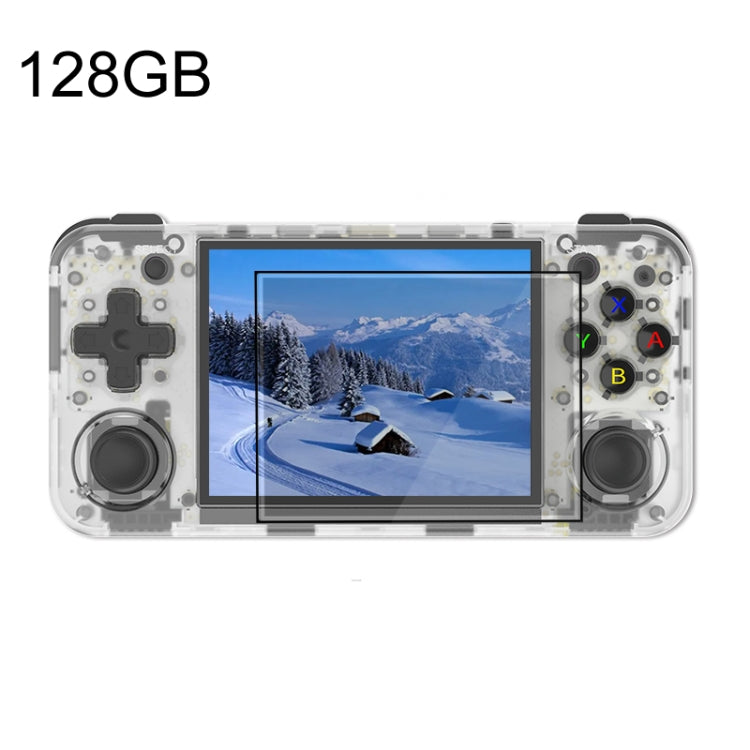 ANBERNIC RG35XX H Handheld Game Console 3.5 Inch IPS Screen Linux System 64GB+128GB(Transparent White) - free shipping - PMC TechLife - Order now!