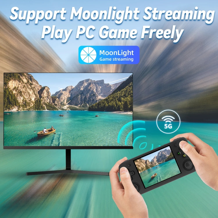 ANBERNIC RG35XX H Handheld Game Console 3.5 Inch IPS Screen Linux System 64GB(Transparent Purple) - free shipping - PMC TechLife - Order now!