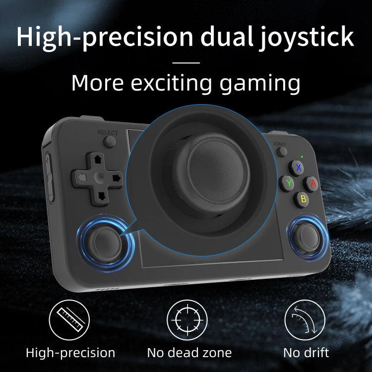 ANBERNIC RG35XX H Handheld Game Console 3.5 Inch IPS Screen Linux System 64GB+128GB(Transparent Purple) - free shipping - PMC Jewellery - Order now!