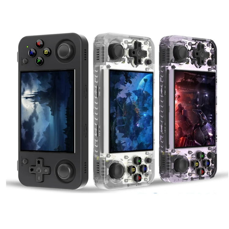 ANBERNIC RG35XX H Handheld Game Console 3.5 Inch IPS Screen Linux System 64GB+128GB(Transparent White) - free shipping - PMC TechLife - Order now!