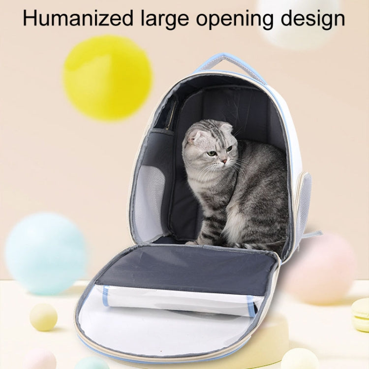 PU Pet Bag Cats And Dogs Outing Carrying Capsule Double Shoulder Backpacks(Model 6 Black) - Pet Bags by PMC TechLife | Online Shopping South Africa | PMC TechLife | Buy Now Pay Later Mobicred