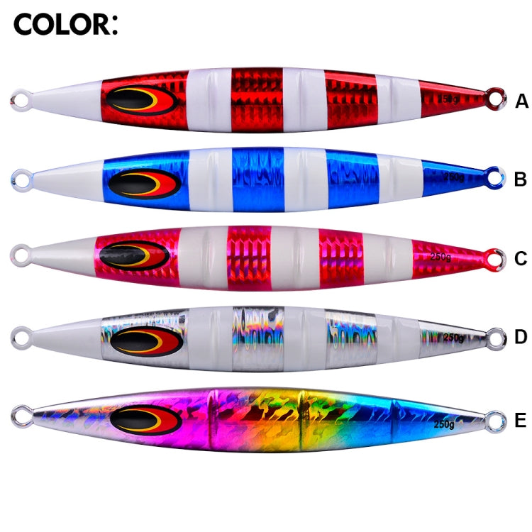 PROBEROS F125 Jogging Steelhead Deep Sea Boat Fishing Lure Rapid Sinking Sea Fishing Fake Bait, Size: 100g(Color E) - free shipping - PMC TechLife - Order now!