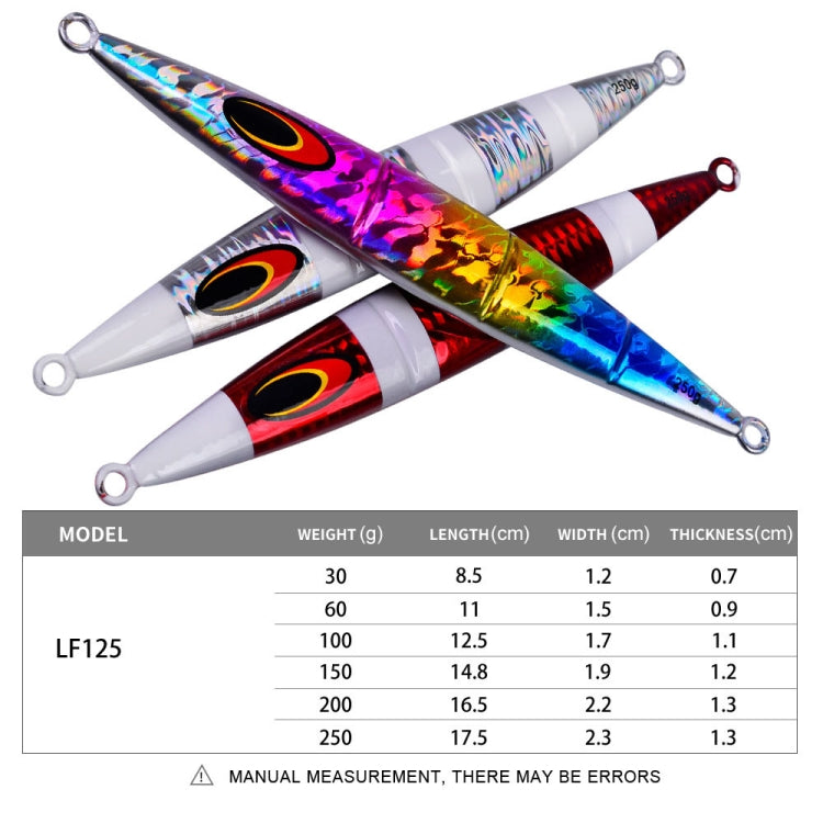 PROBEROS F125 Jogging Steelhead Deep Sea Boat Fishing Lure Rapid Sinking Sea Fishing Fake Bait, Size: 30g(Color E) - Fishing Lures by PROBEROS | Online Shopping South Africa | PMC TechLife | Buy Now Pay Later Mobicred