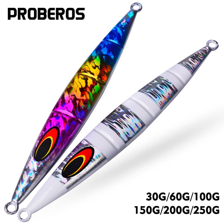 PROBEROS F125 Jogging Steelhead Deep Sea Boat Fishing Lure Rapid Sinking Sea Fishing Fake Bait, Size: 100g(Color E) - free shipping - PMC TechLife - Order now!