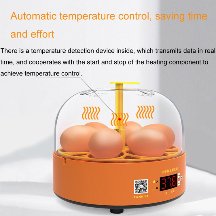 6-Eggs Small Household Experimental Children Smart Chicken Incubators, Spec: Dual-electric Automatic US Plug - Incubators by PMC TechLife | Online Shopping South Africa | PMC TechLife